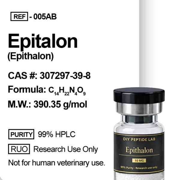Epitalon peptide vial for research