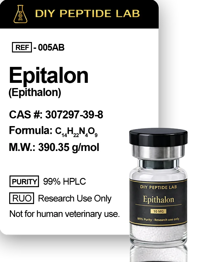 Epitalon peptide vial for research