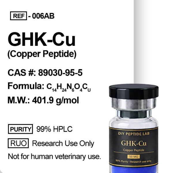 GHK-Cu peptide vial for research