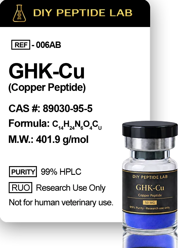GHK-Cu peptide vial for research
