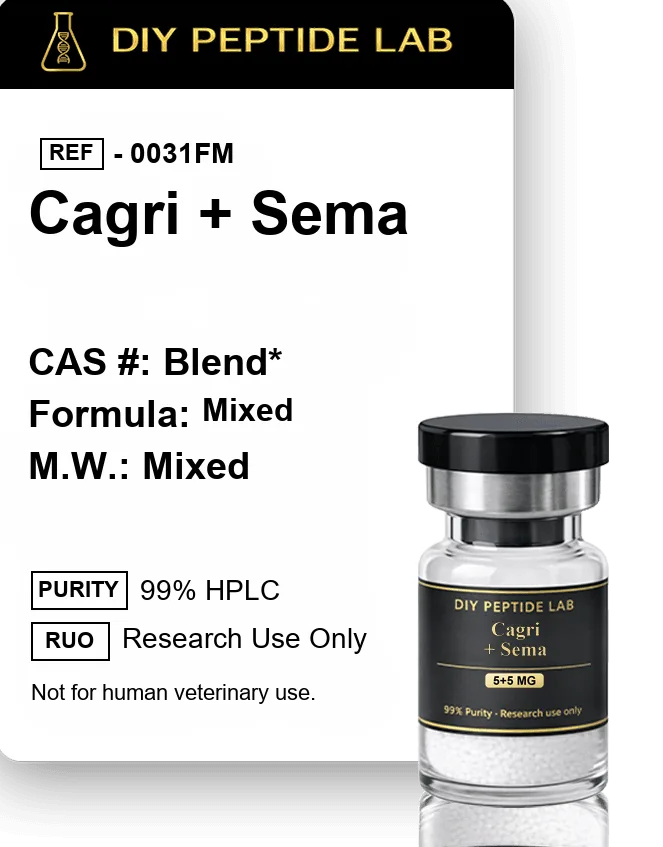 CagriSema (Cagrilintide semaglutide) peptide blend vial