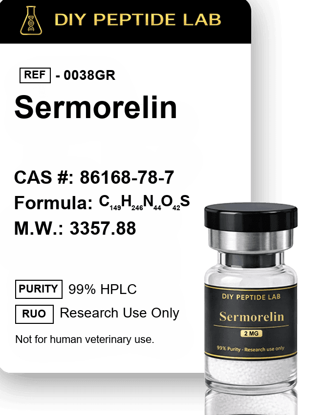 Sermorelin_2mg_formula Sermorelin research peptide by DIY Peptide Lab